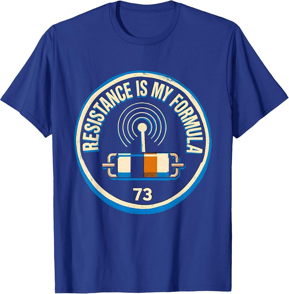 Resistance Is My Formula Funny Ham Radio Operator Humor T-Shirt - Royal Blue