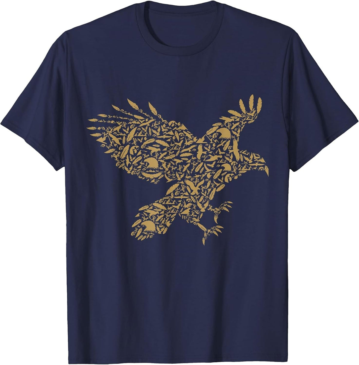 Eagle - Golden Eagle Tshirt T-Shirt - Navy Blue