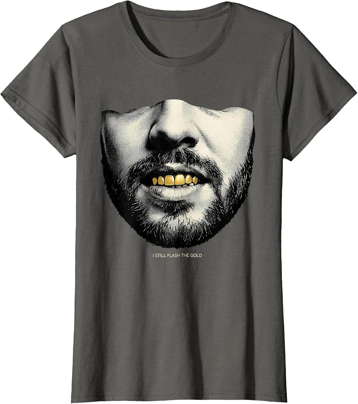 Women's I Still Flash The Gold Hip Hop Rap Culture Streetwear T-Shirt - Asphalt Grey