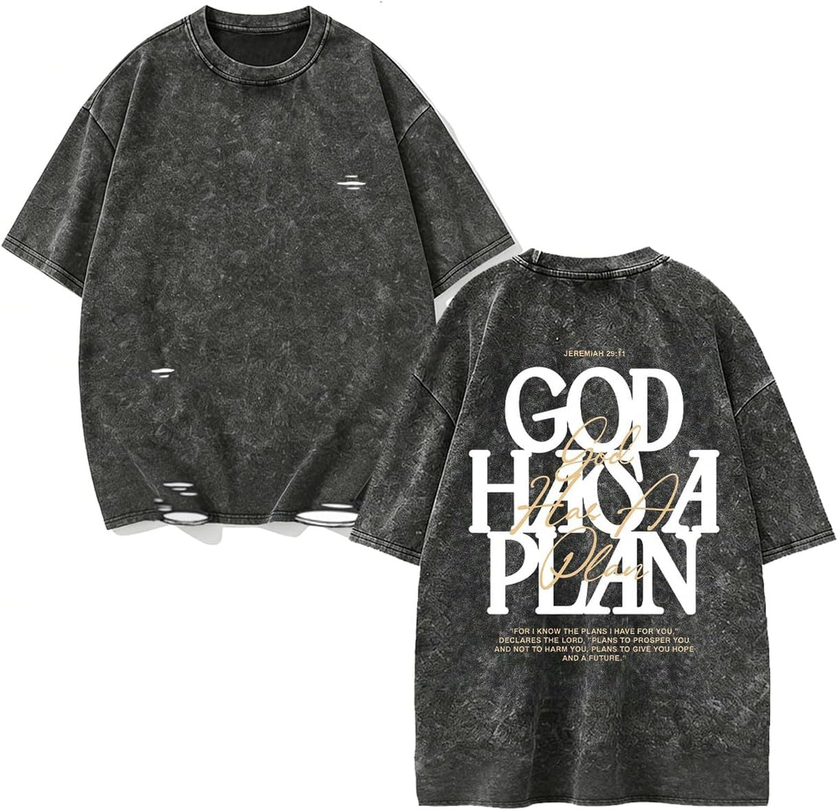 Christian Faith Over Fear Shirt for Men, Jesus Religious Shirts Oversized T-Shirt, Streewear - God Black