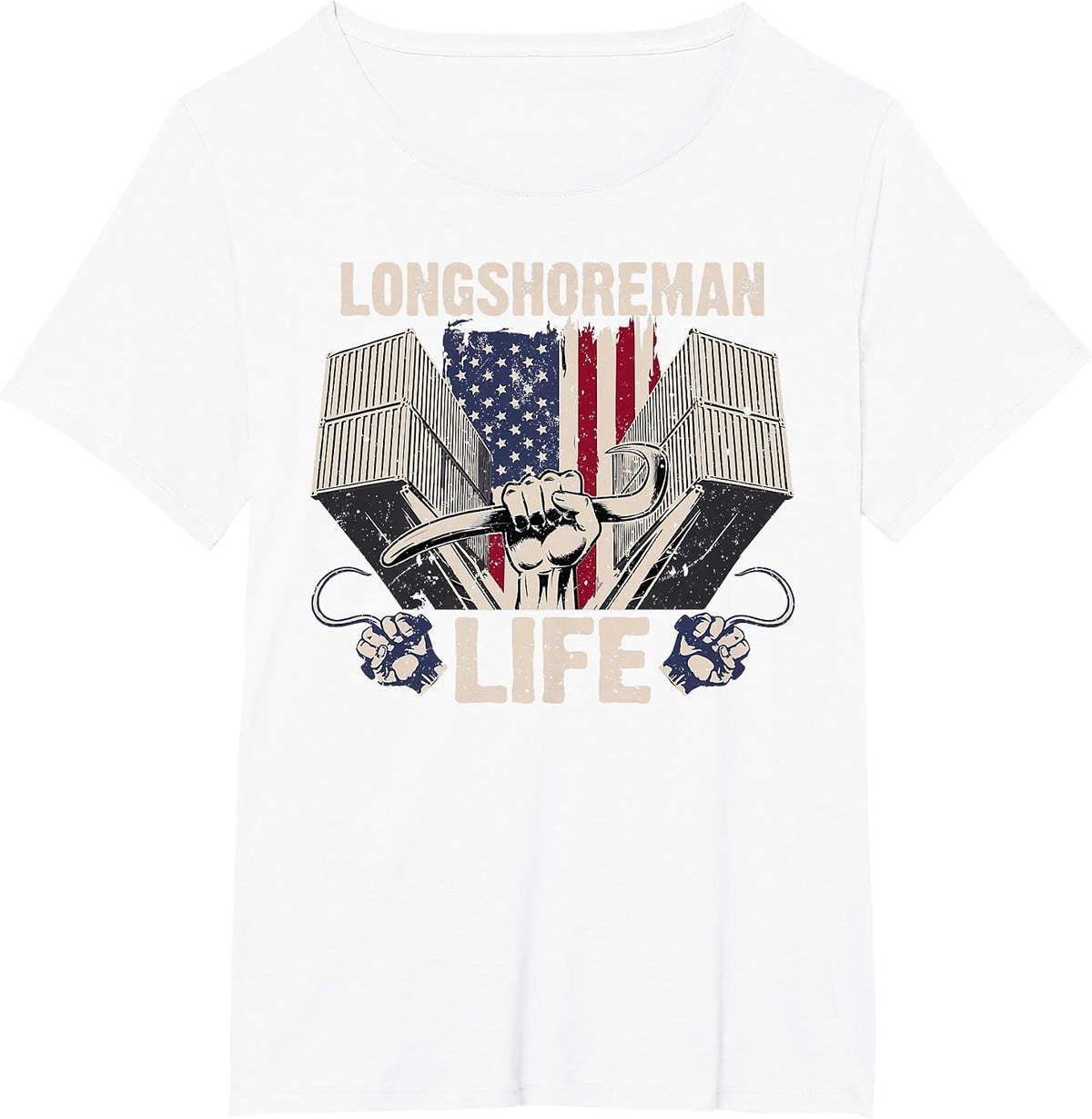 Longshoreman Life T-Shirt - White