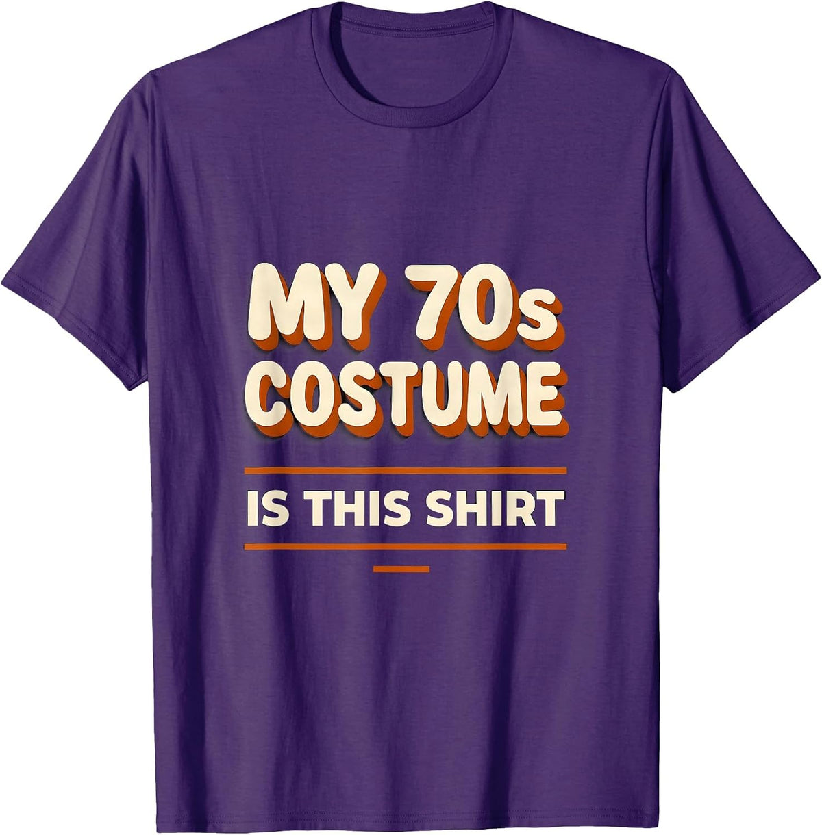 Men's My 70s Costume Is This Shirt Funny Retro Disco Party T-Shirt - Purple