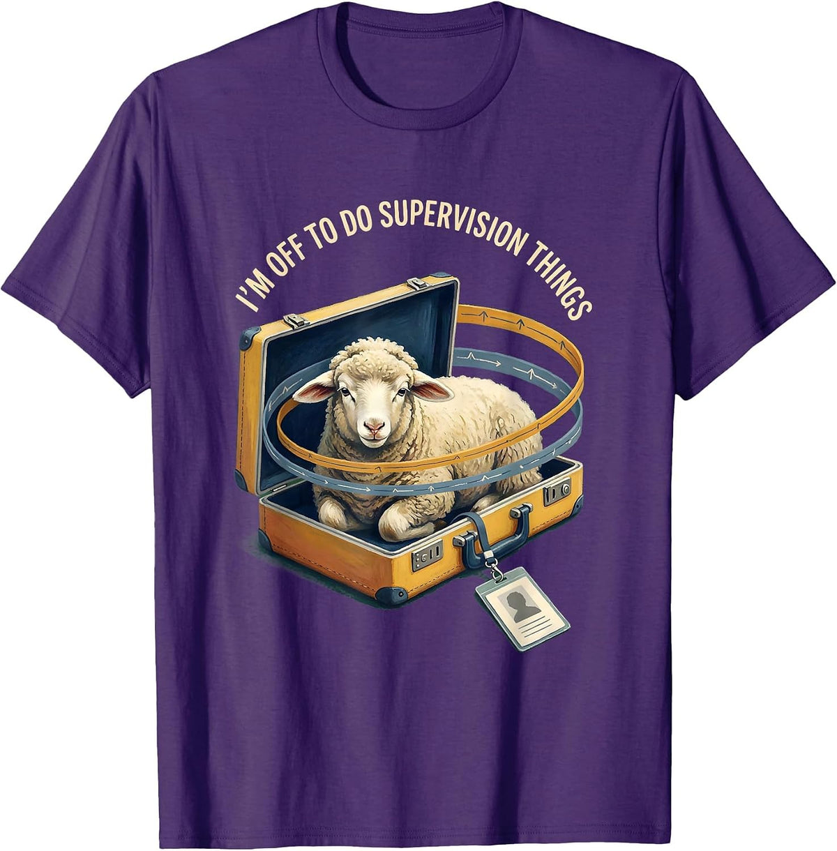 I'm Off To Do Supervision Things Storybook Social Worker T-Shirt - Purple