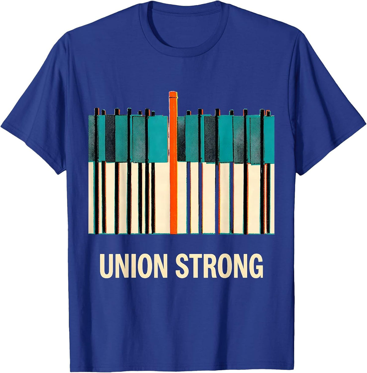 Union Strong Labor Day Skilled Union Worker T-Shirt - Royal Blue