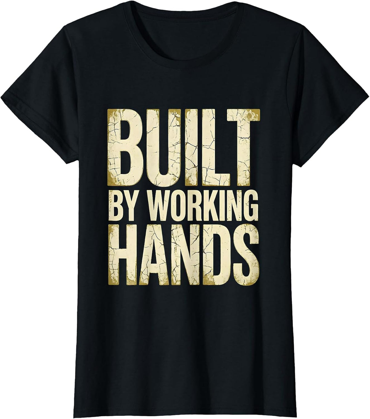 Built by Working Hands Labor Day Graphic T-Shirt - Black