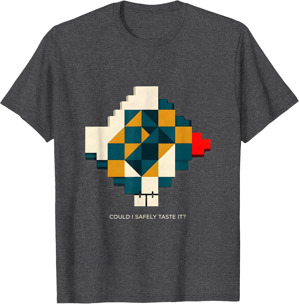 Could I Safely Taste It Funny Periodic Table Teacher Science T-Shirt - Dark Heather Grey