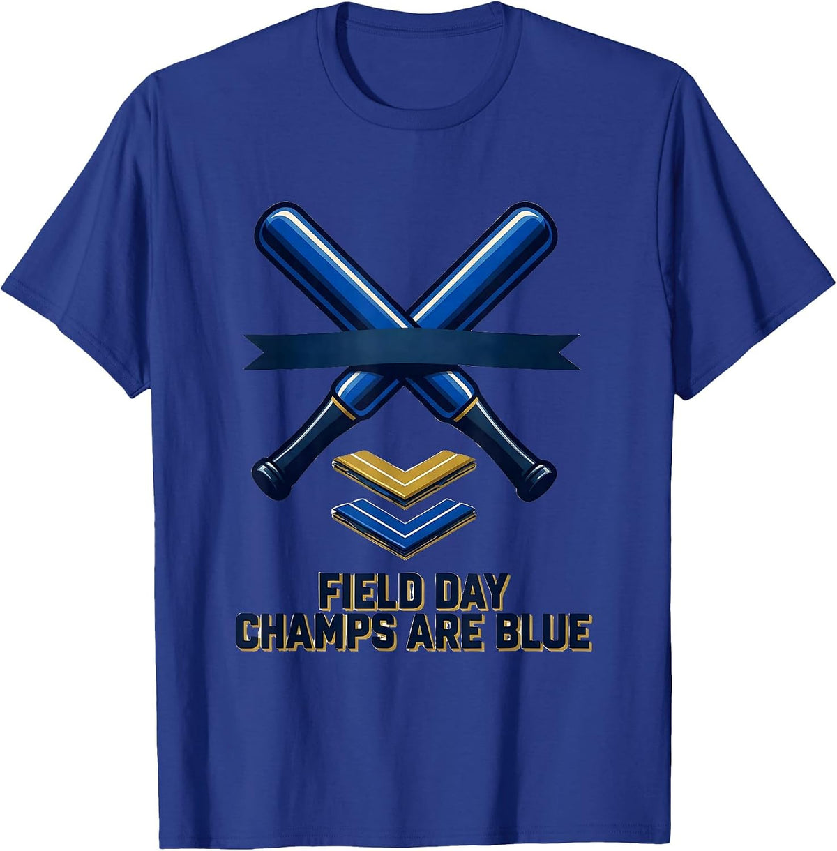 Men's Field Day Champs Are Blue Sports School Spirit Kids Teacher T-Shirt - Royal Blue