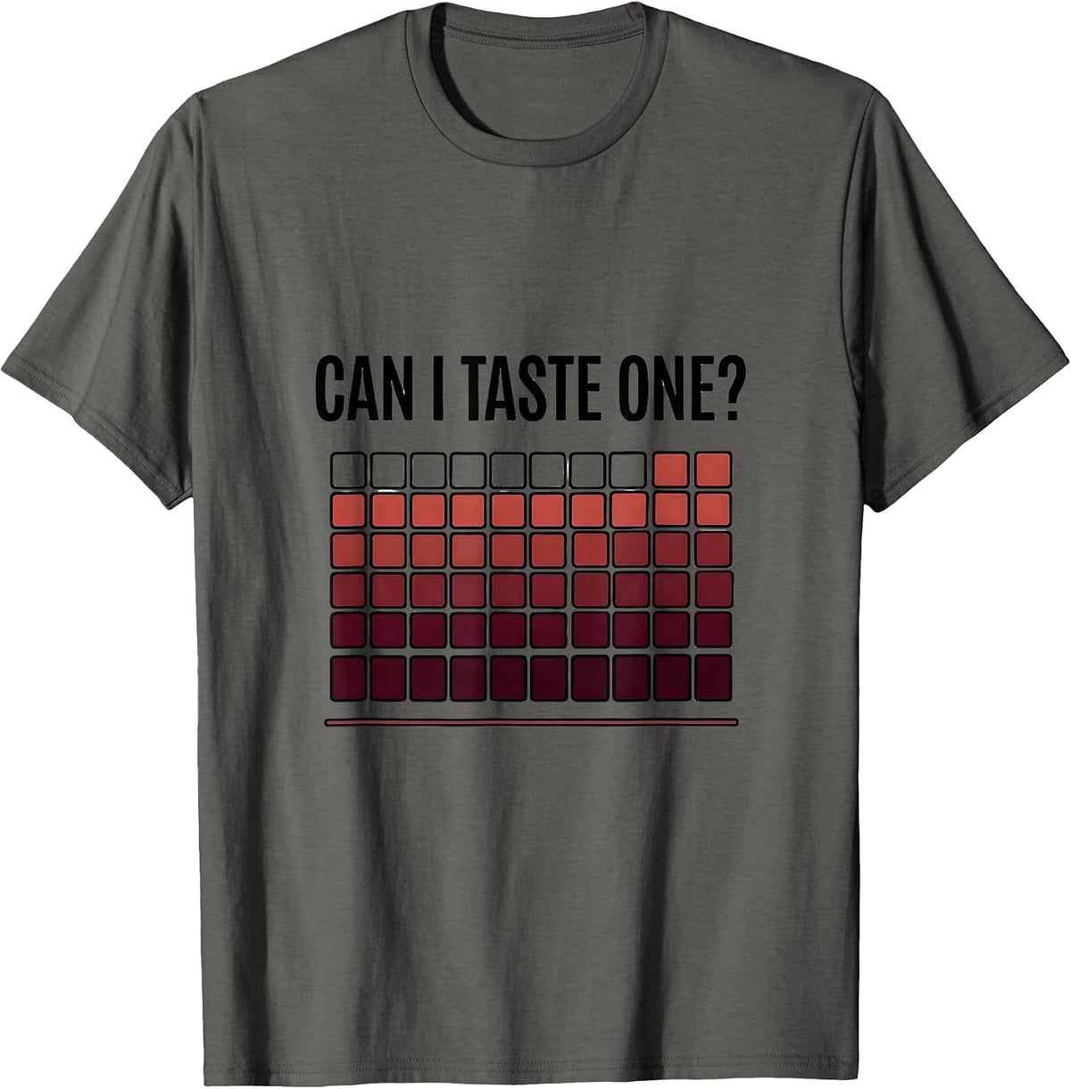 Men's Can I Taste One Funny Periodic Table Science Teacher Joke T-Shirt - Asphalt Grey