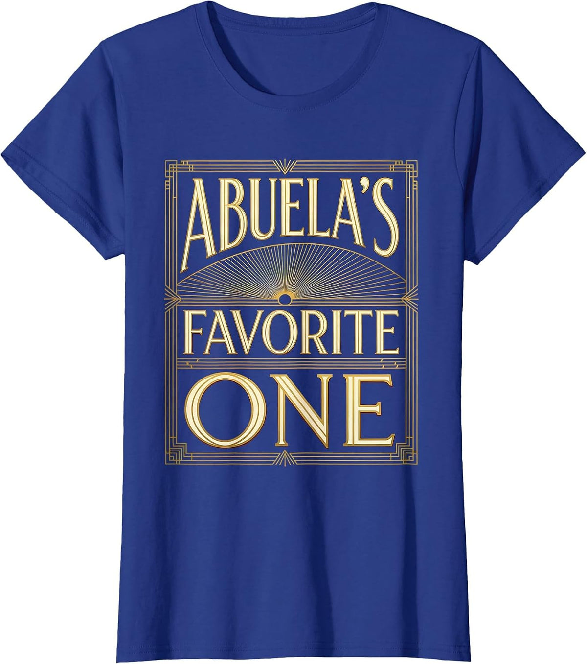 Women's Abuela's Favorite One Mexico Kids Design T-Shirt - Royal Blue