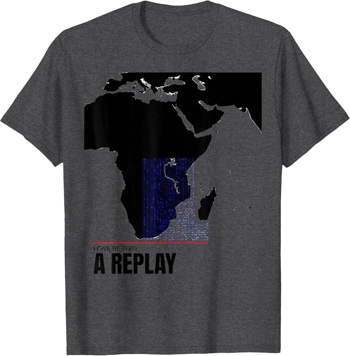 I Give History A Replay Funny History Teacher Subject Pride T-Shirt - Dark Heather Grey