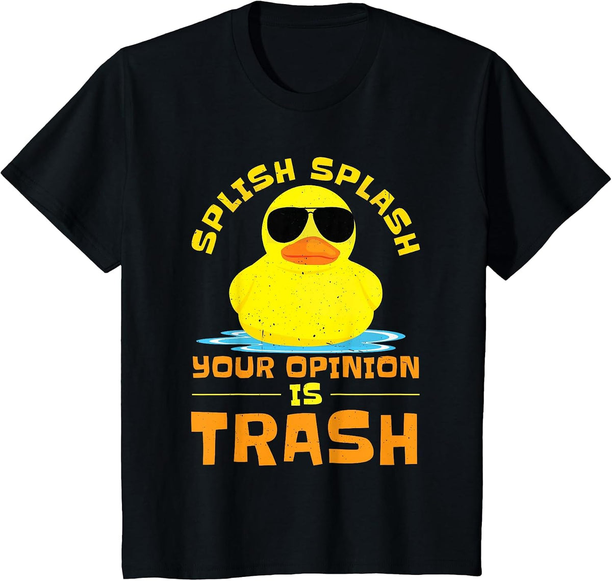 Rubber Duckie Sunglass Duckling Funny Rubber Ducky T-Shirt - Black