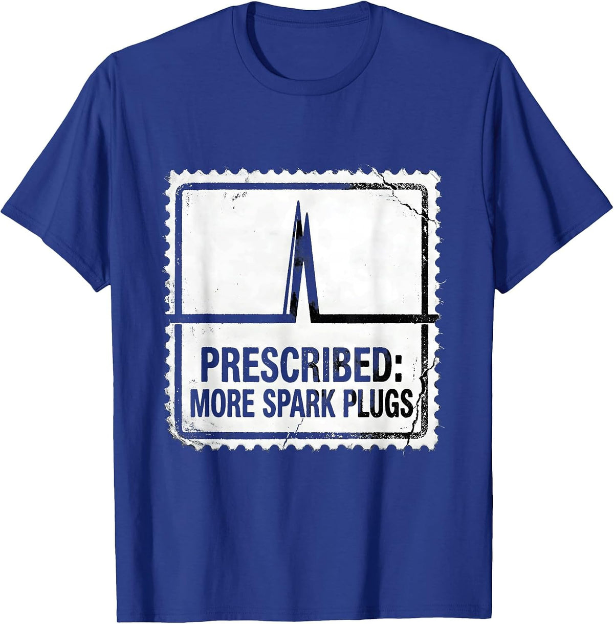 More Spark Plugs Funny Car Guy Auto Mechanic Racing T-Shirt - Royal Blue