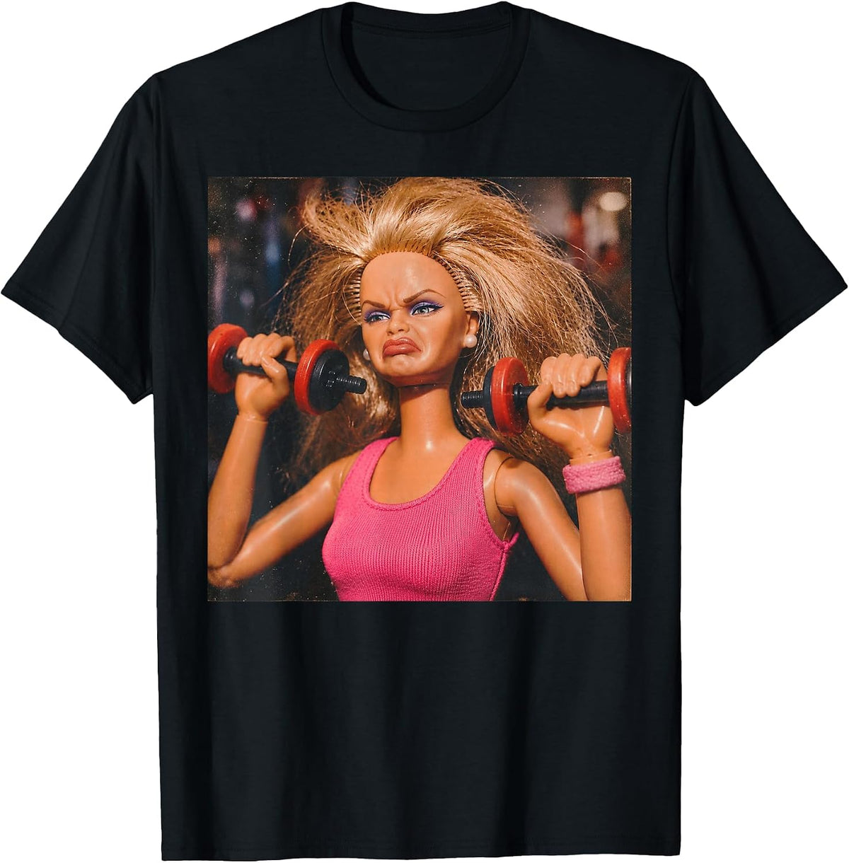 Funny Gym Shirt Women Disgusting Gym Girl Vintage Workout Meme Humor Fitness Tees T Shirts - Black