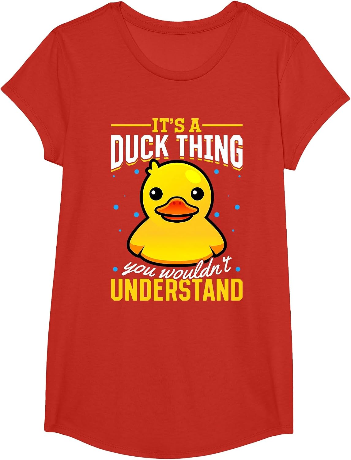 Yellow Rubber Duck - Its a Duck Thing You Wouldnt Understand T-Shirt - Girls Red