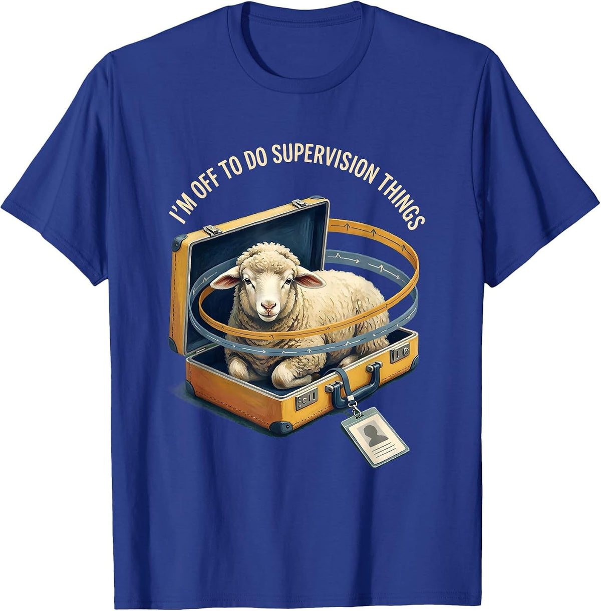 I'm Off To Do Supervision Things Storybook Social Worker T-Shirt - Royal Blue