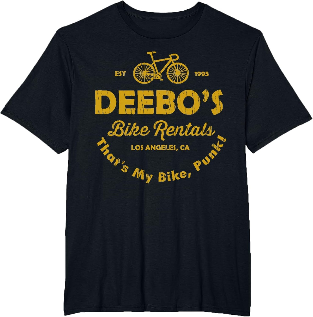 Deebo's Bike Rentals Vintage Retro T-Shirt - Black