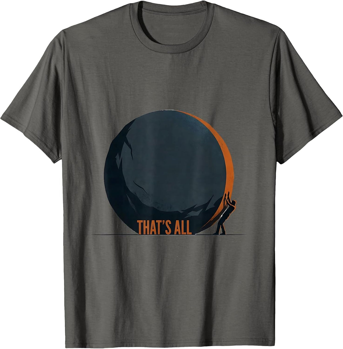 Men's That's All Funny Grammar Police Punctuation Humor T-Shirt - Asphalt Grey