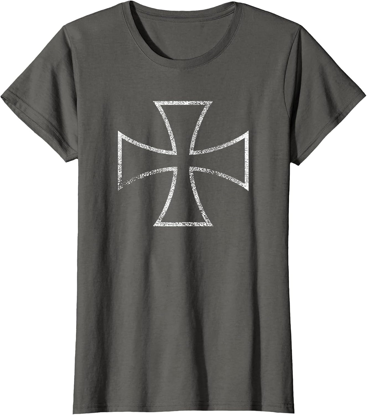 Iron Cross Biker T-Shirt - Asphalt Grey