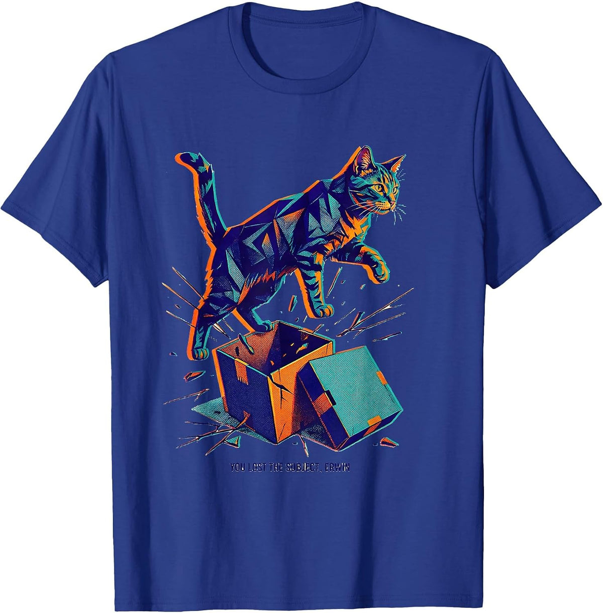 You Lost the Subject Erwin Funny Science Teacher Quantum T-Shirt - Royal Blue