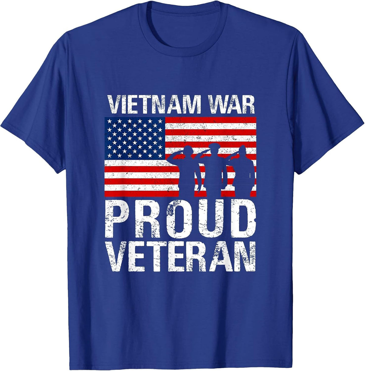 Proud Vietnam War Veteran T-Shirt - Royal Blue