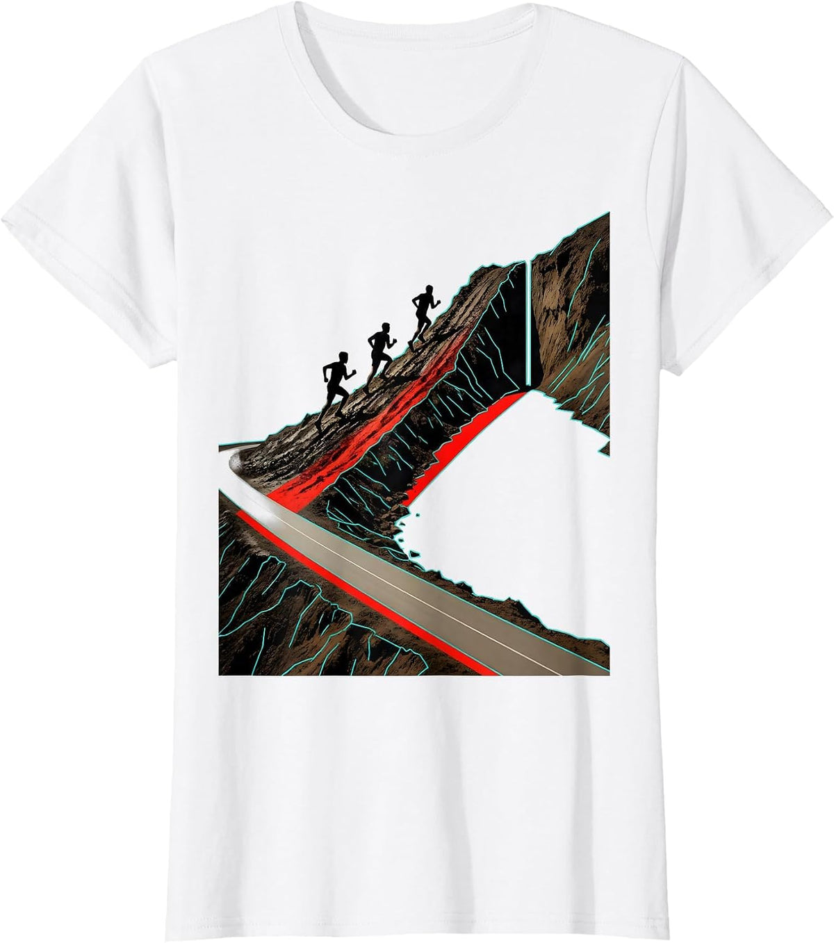 Women's Cross Country Runner Team Pride Track And Field T-Shirt - White