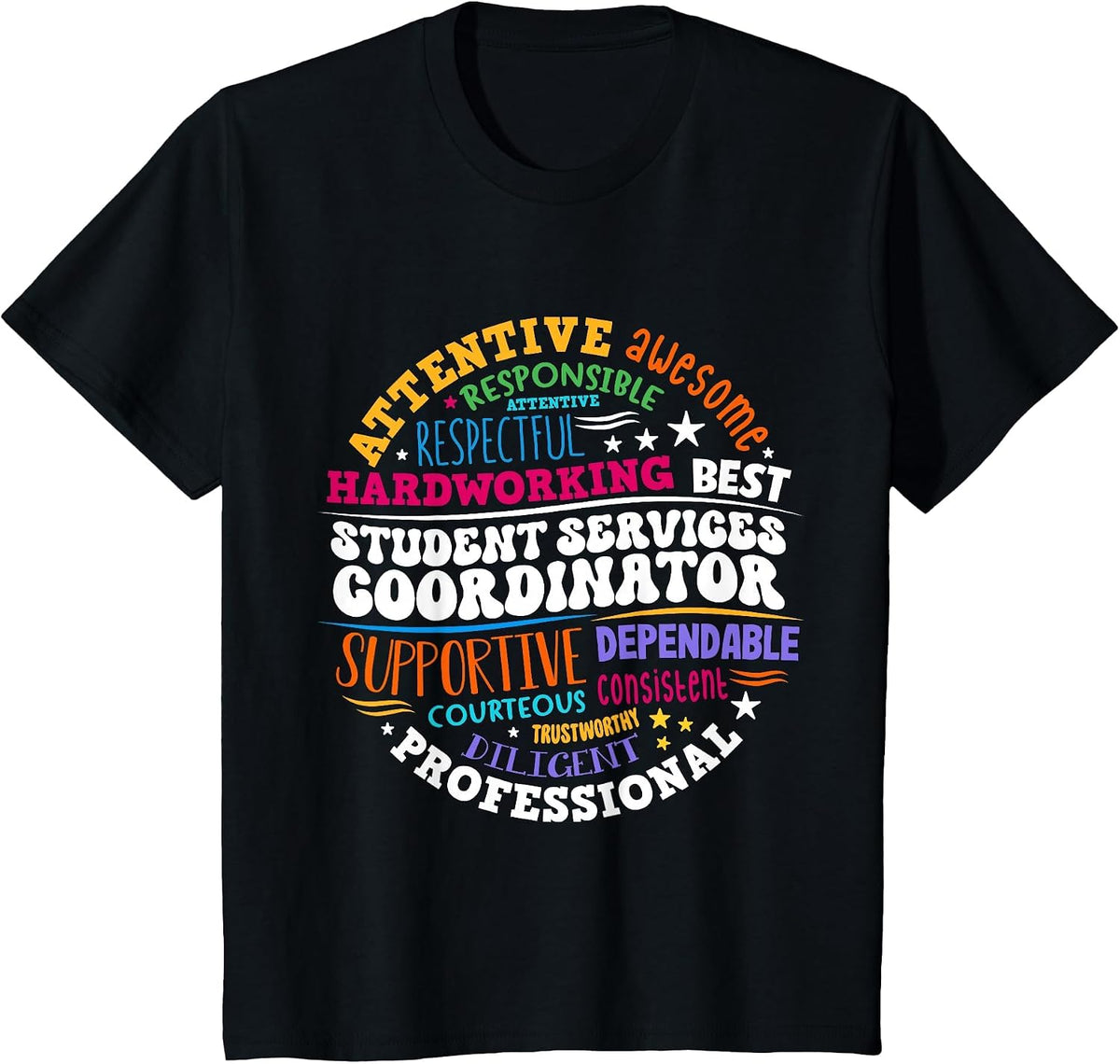 Student Services Coordinator T-Shirt - Black