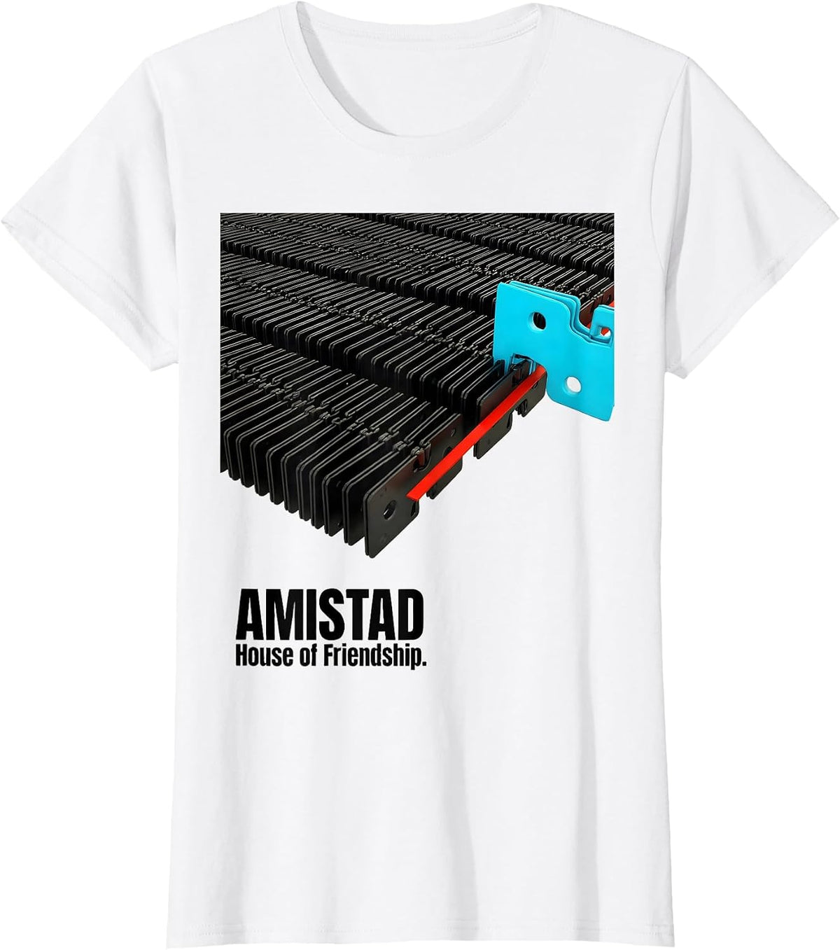AMISTAD House of Friendship School Spirit Teachers Students T-Shirt - White