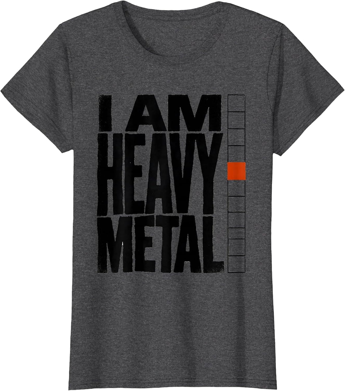 Women's I Am Heavy Metal Funny Chemistry Science Humor T-Shirt - Dark Heather Grey