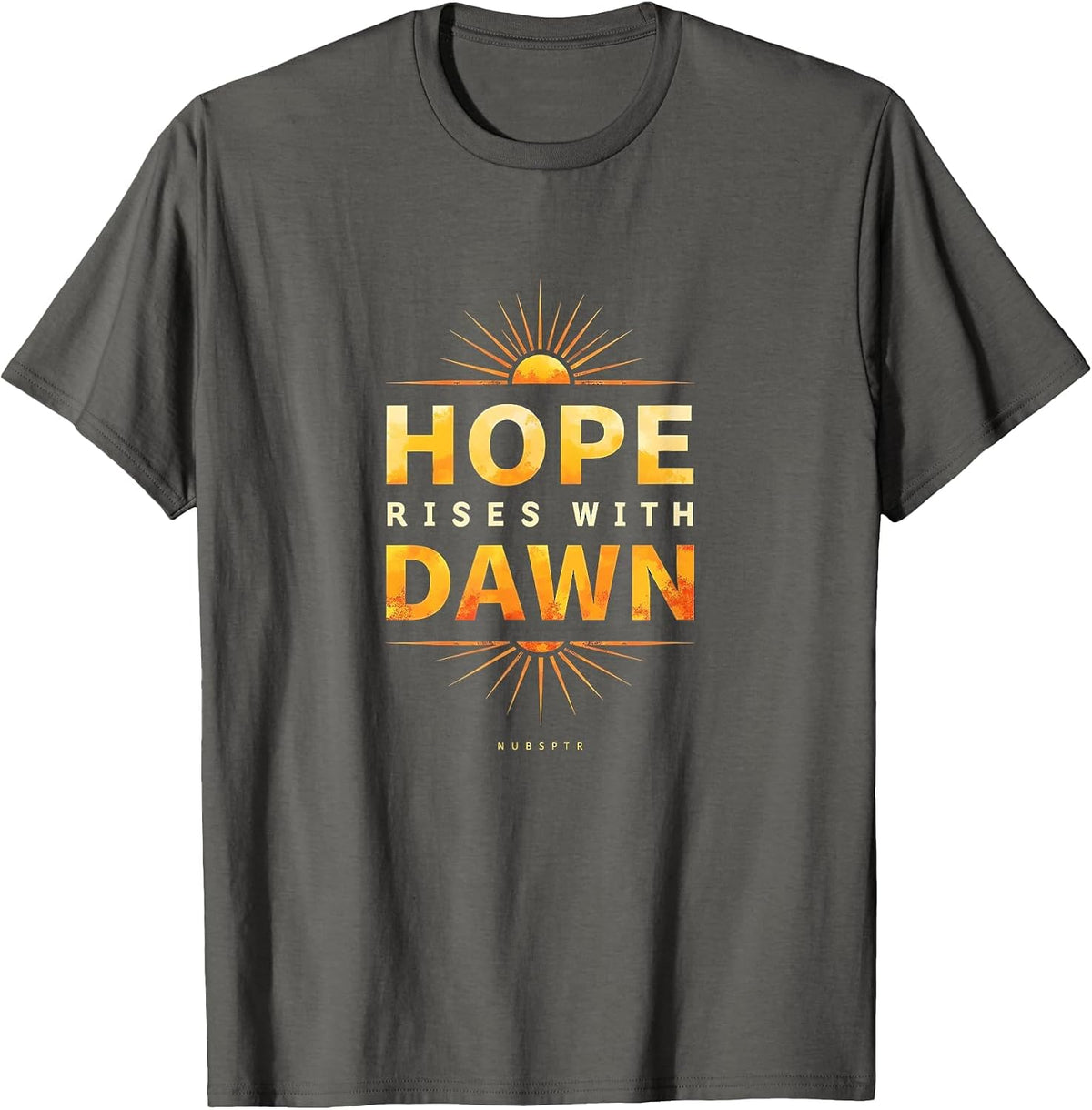 Hope Rises with Dawn Inauguration Day Design T-Shirt - Asphalt Grey