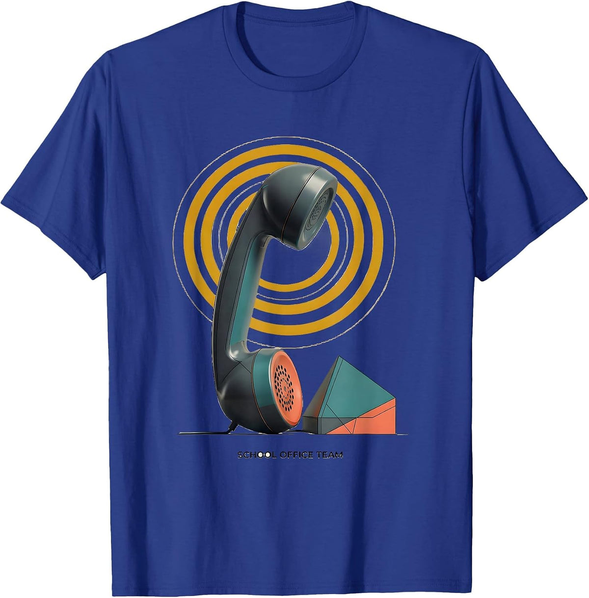 Men's School Office Team Midcentury Modern Admin Appreciation T-Shirt - Royal Blue