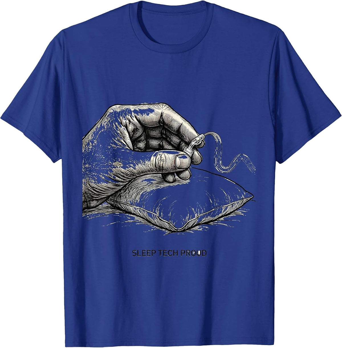 Men's Sleep Tech Proud Allied Health Tech Humor T-Shirt - Royal Blue