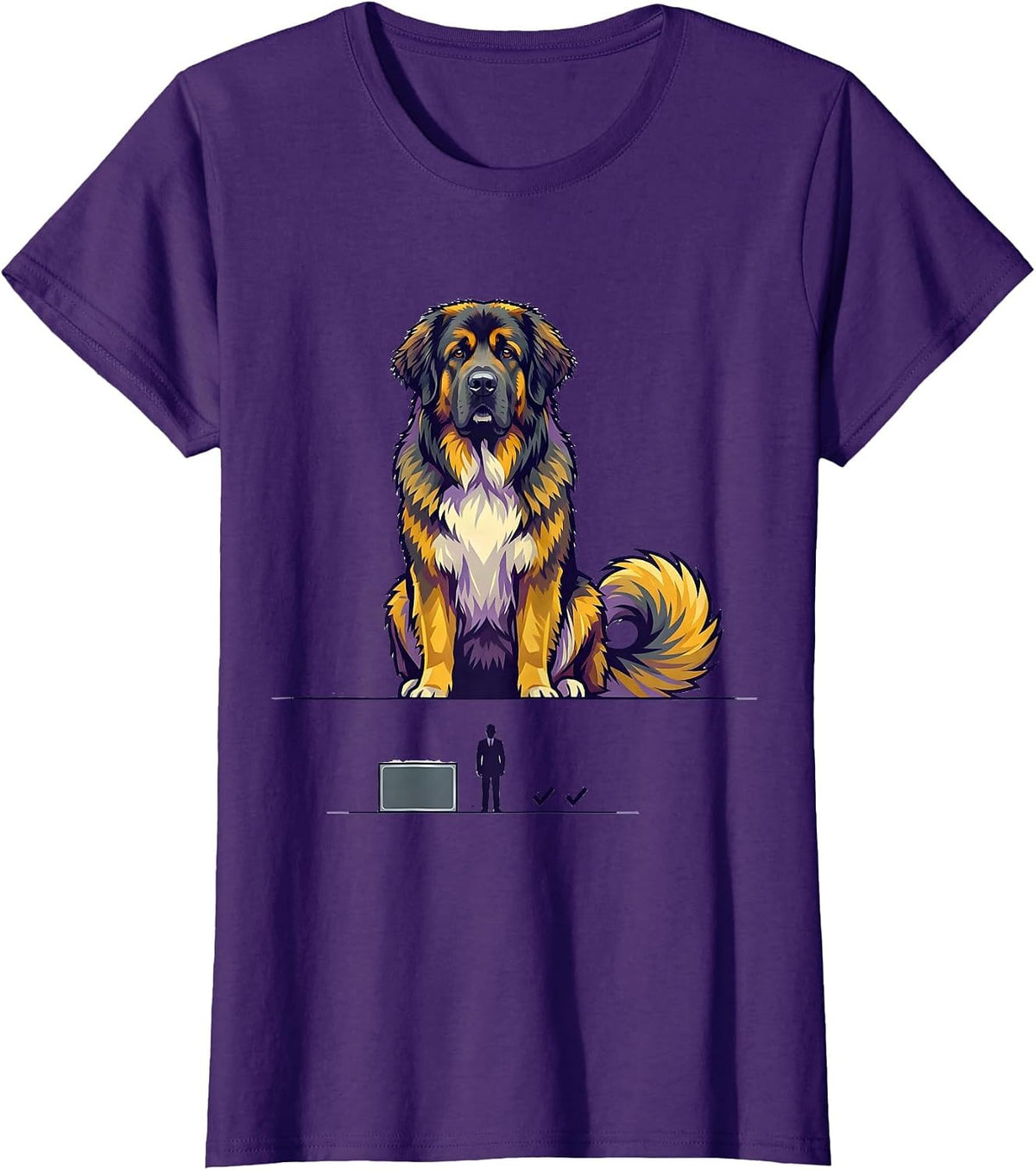 Women's Great Pyrenees Dog Owner Breed Pride Pet Humor T-Shirt - Purple