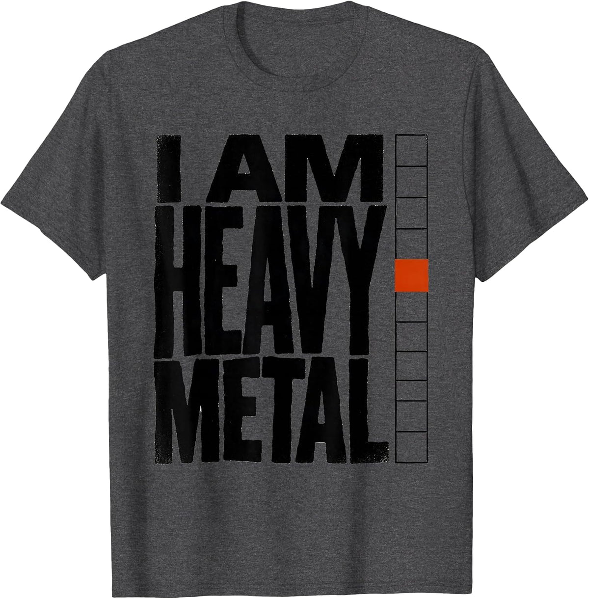 Men's I Am Heavy Metal Funny Chemistry Science Humor T-Shirt - Dark Heather Grey