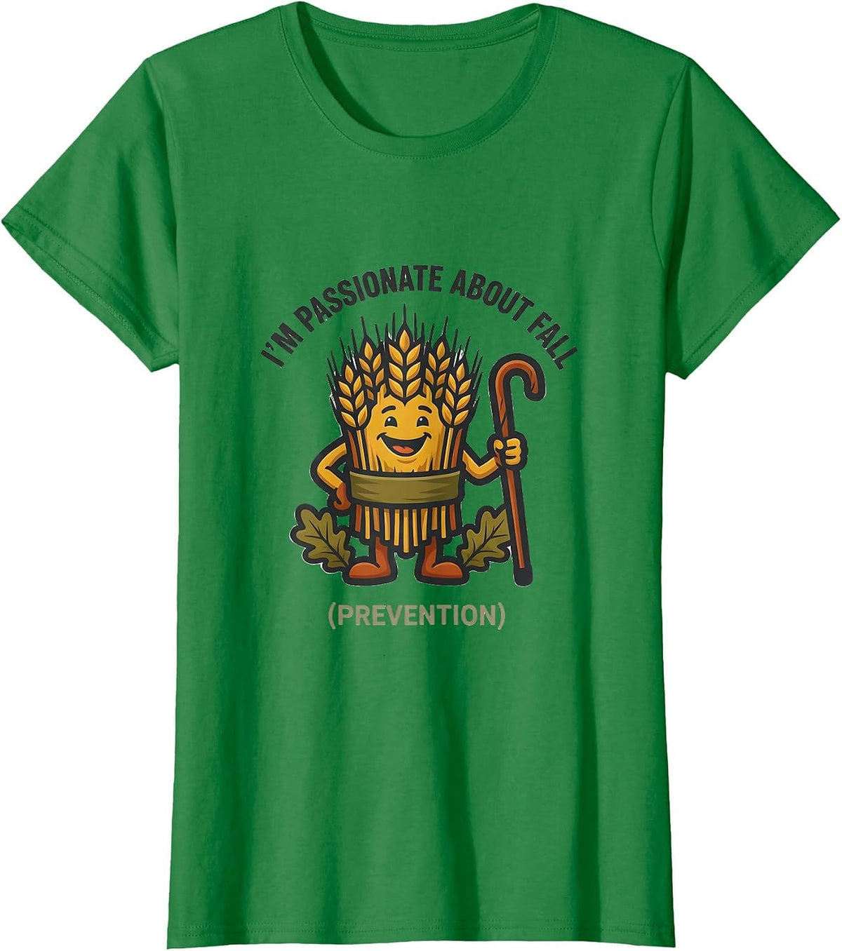 Women's I’m Passionate About Fall Prevention Nurse PT OT Fall T-Shirt - Kelly Green