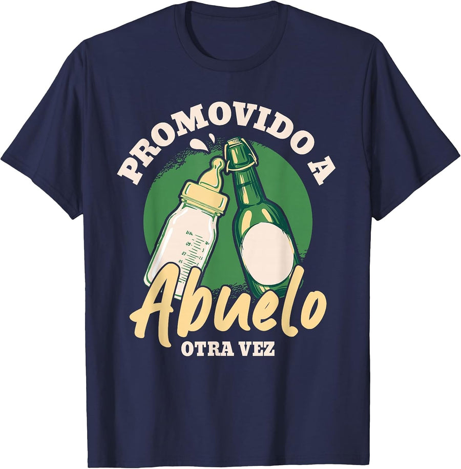 Abuelo Cargando Promovido A Abuelo 2026 Otra Vez 2026 T-Shirt - Navy Blue