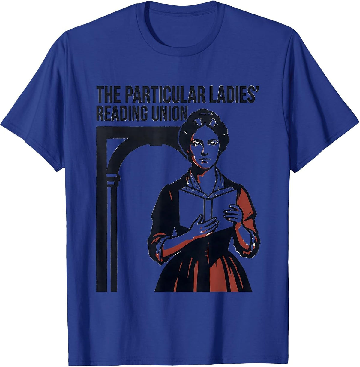 The Particular Ladies' Reading Union Vintage Literary Jane T-Shirt - Royal Blue