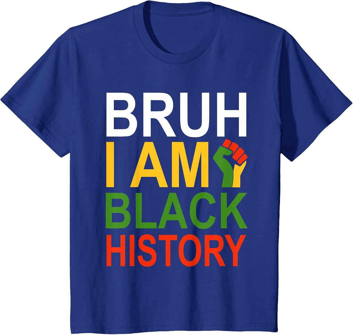 Men Teens Boys African Pride T-Shirt - Royal Blue