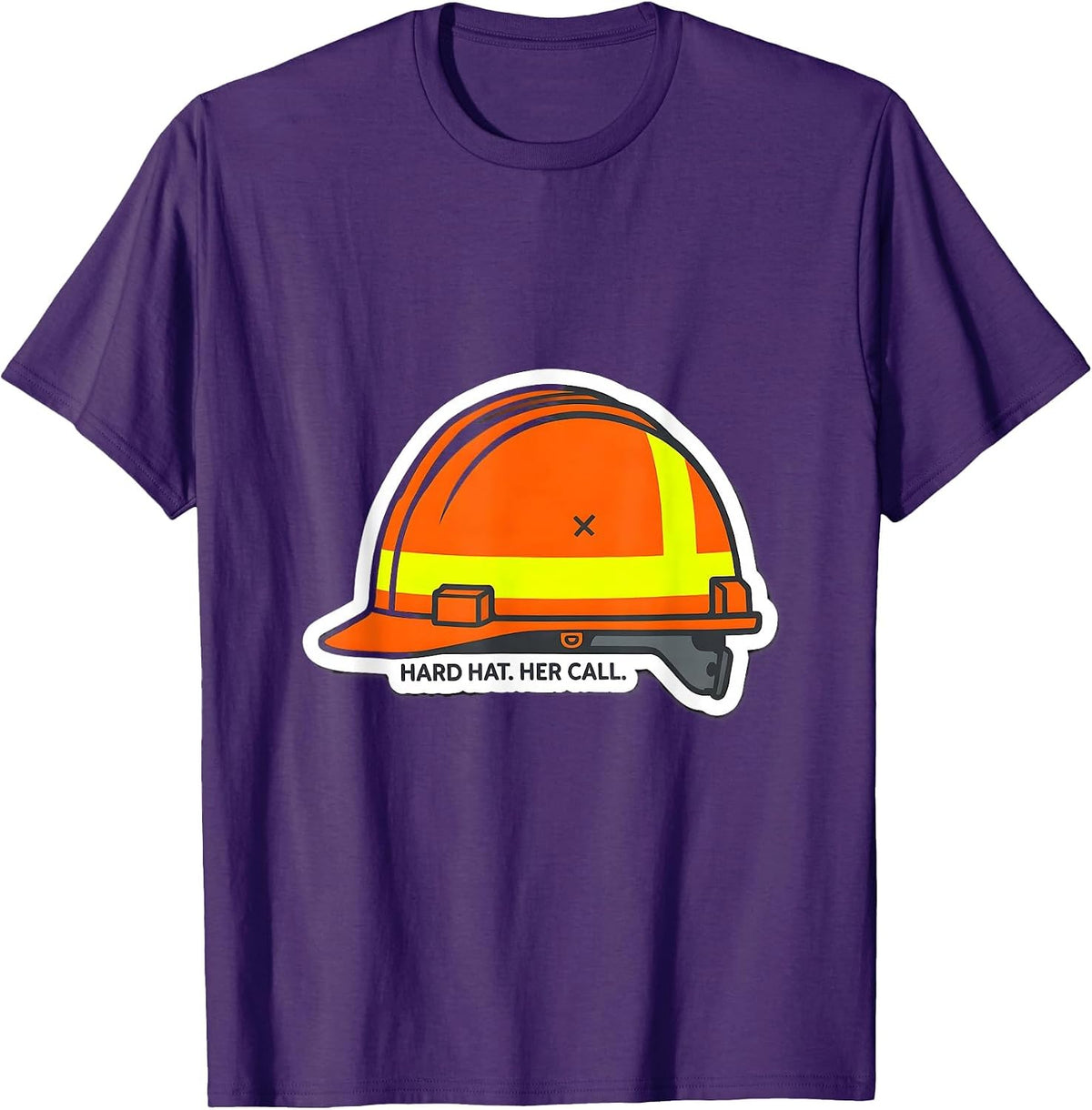 Hard Hat Her Call Proud Union Worker Solidarity Tradeswoman T-Shirt - Purple