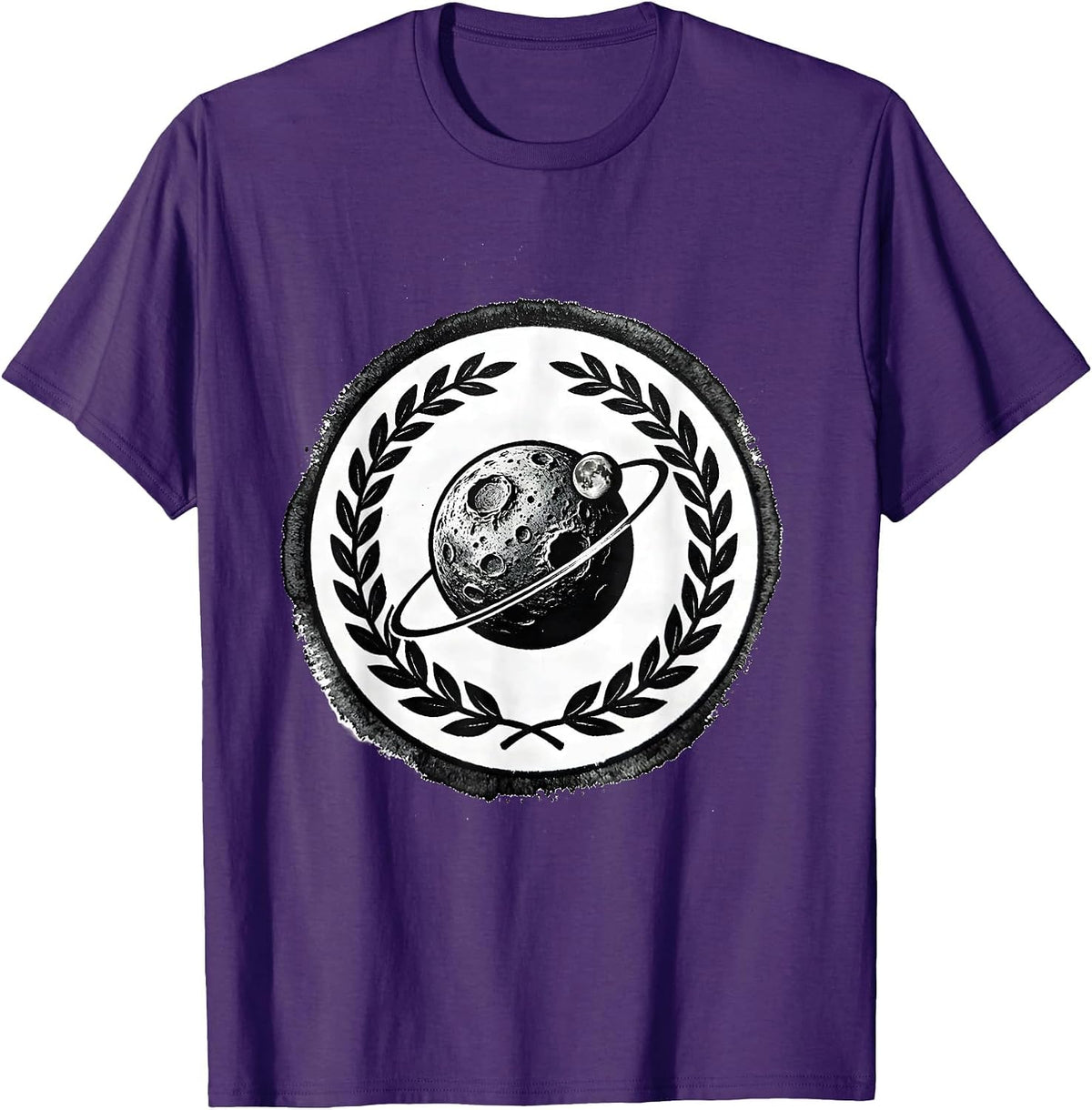Men's Cratered Dwarf Planet Dwarf-Planet Astronomy Humor T-Shirt - Purple