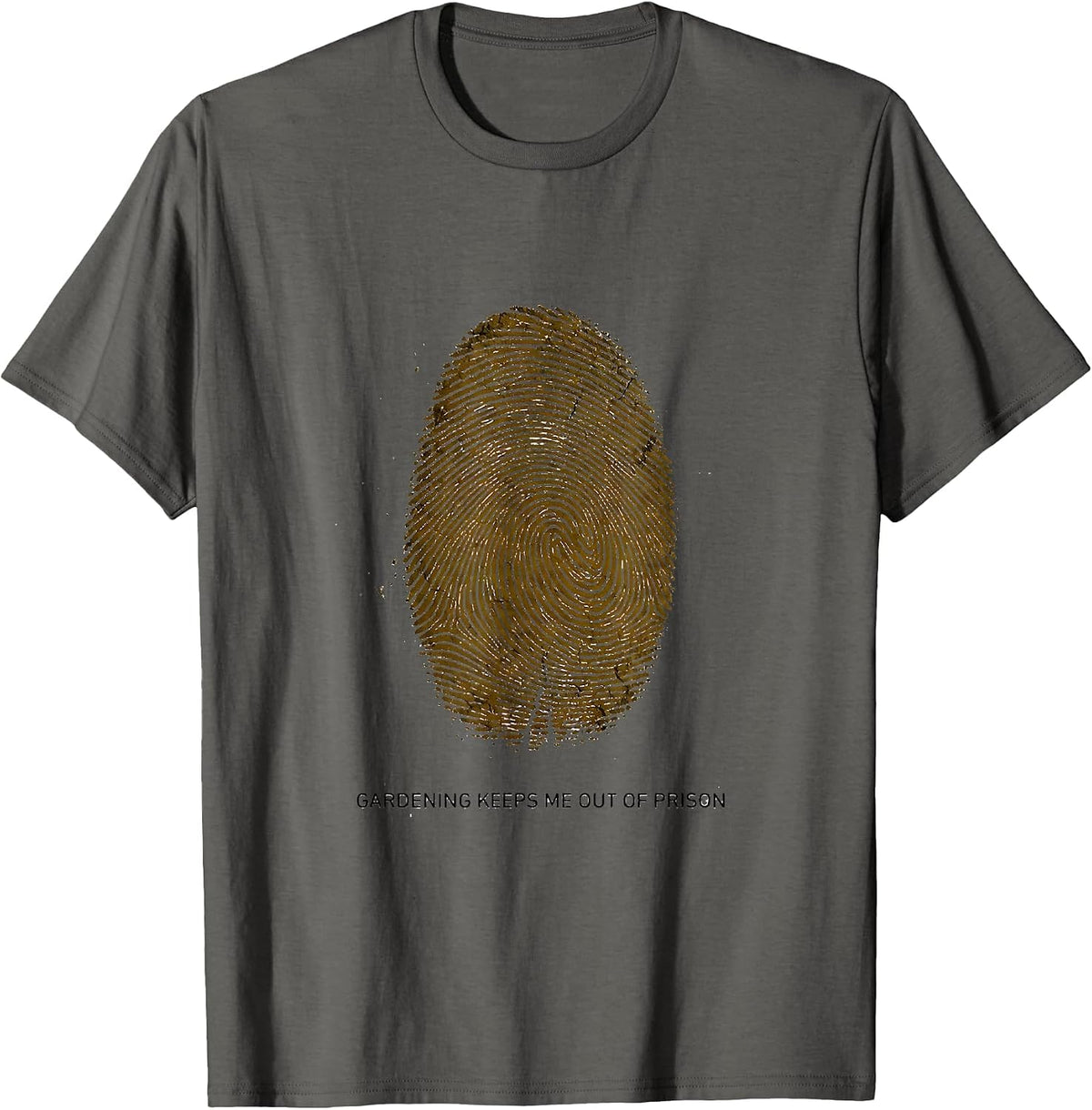 Gardening Keeps Me Out Of Prison Funny Gardening Hobbyist T-Shirt - Asphalt Grey