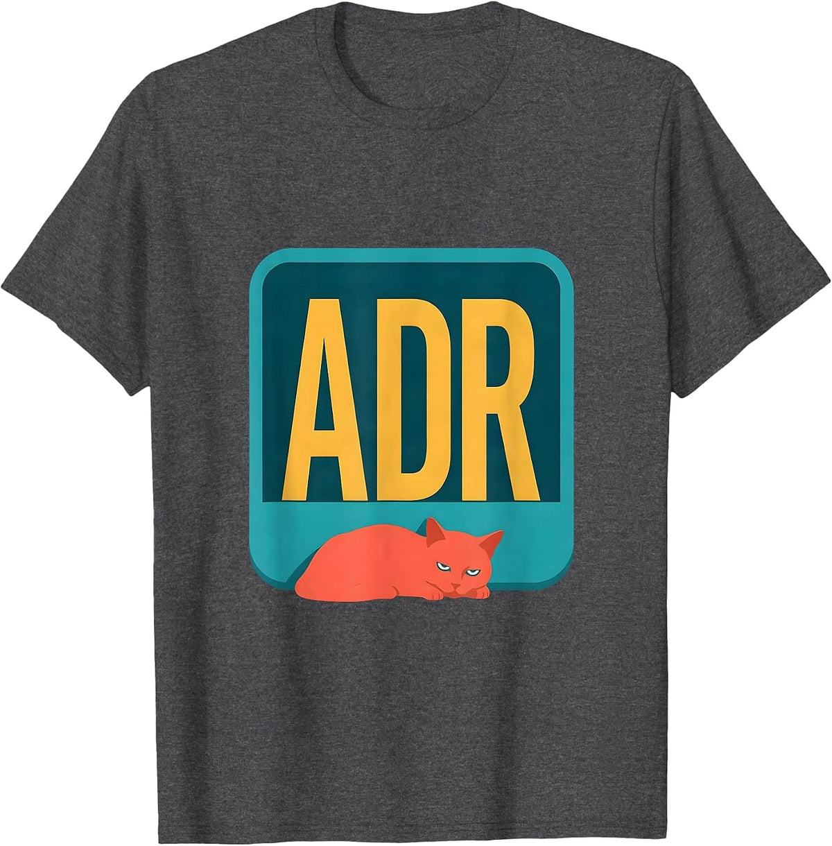 Men's ADR Funny Veterinarian Vet Tech Veterinary Student Workplace T-Shirt - Dark Heather Grey