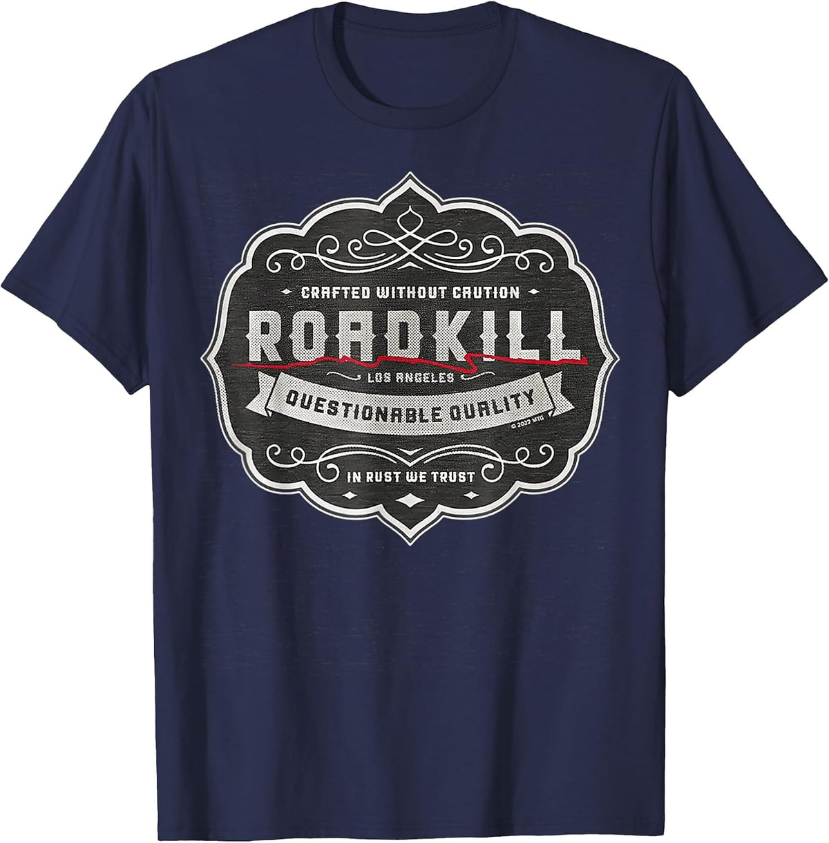 Roadkill in Rust We Trust Motortrend T-Shirt - Navy Blue