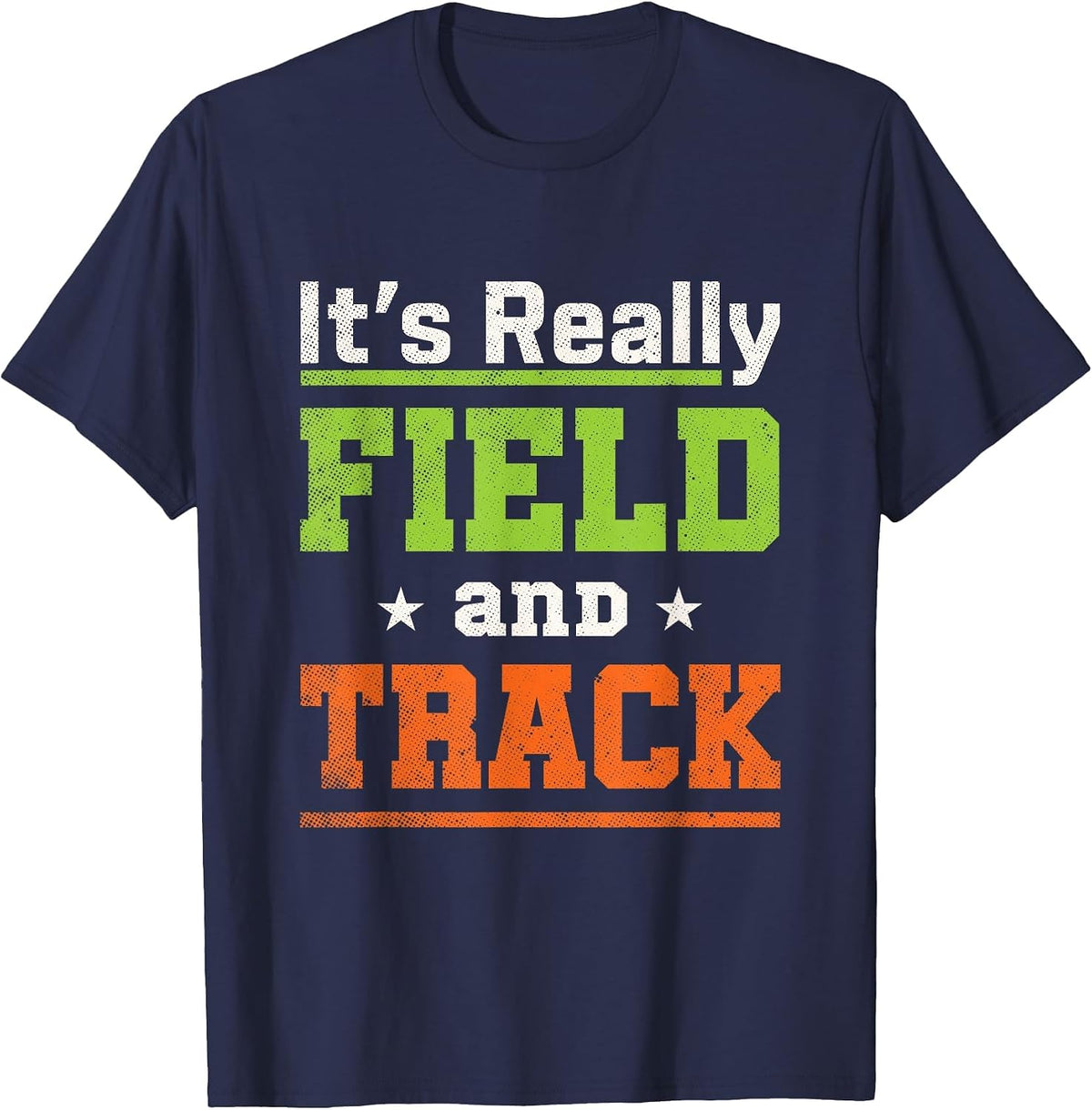 It's Really Field and Track Cool Sport Athlete Track & Field T-Shirt - Navy Blue