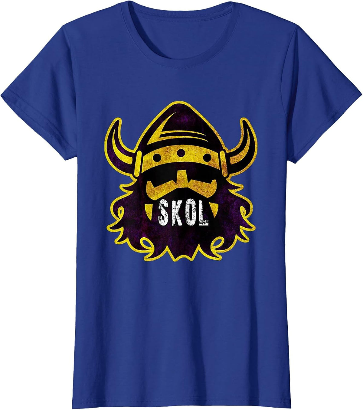 The Nordic Scandinavian Warrior & Norse Skol Vikings T-Shirt T-Shirt - Royal Blue