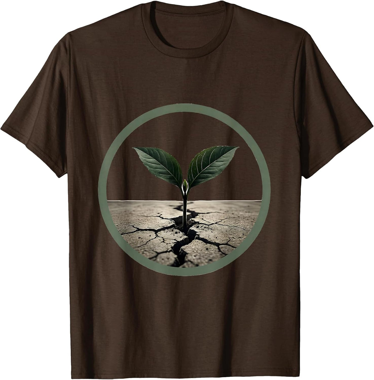 Men's Social Worker Seedling City Sidewalk Graphic T-Shirt - Brown
