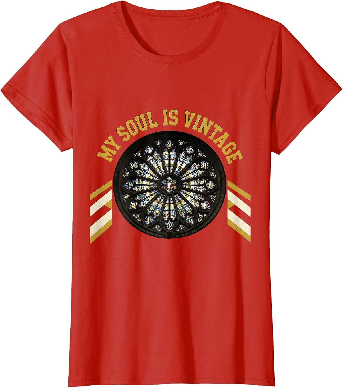 My Soul Is Vintage Gothic Dark Aesthetic Design T-Shirt - Red