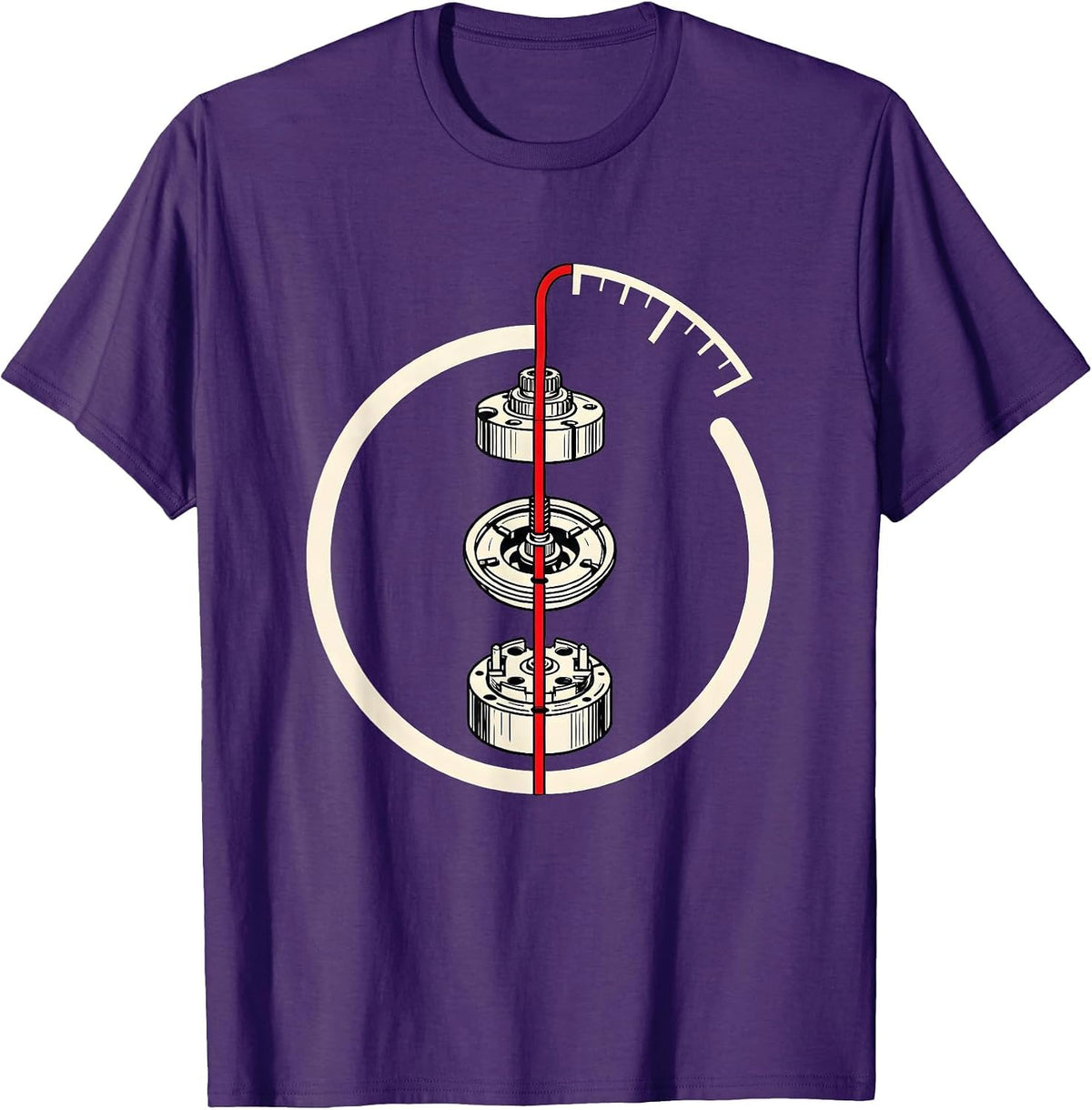 Car Ignition Pulse Line Auto Mechanic Car Enthusiast T-Shirt - Purple