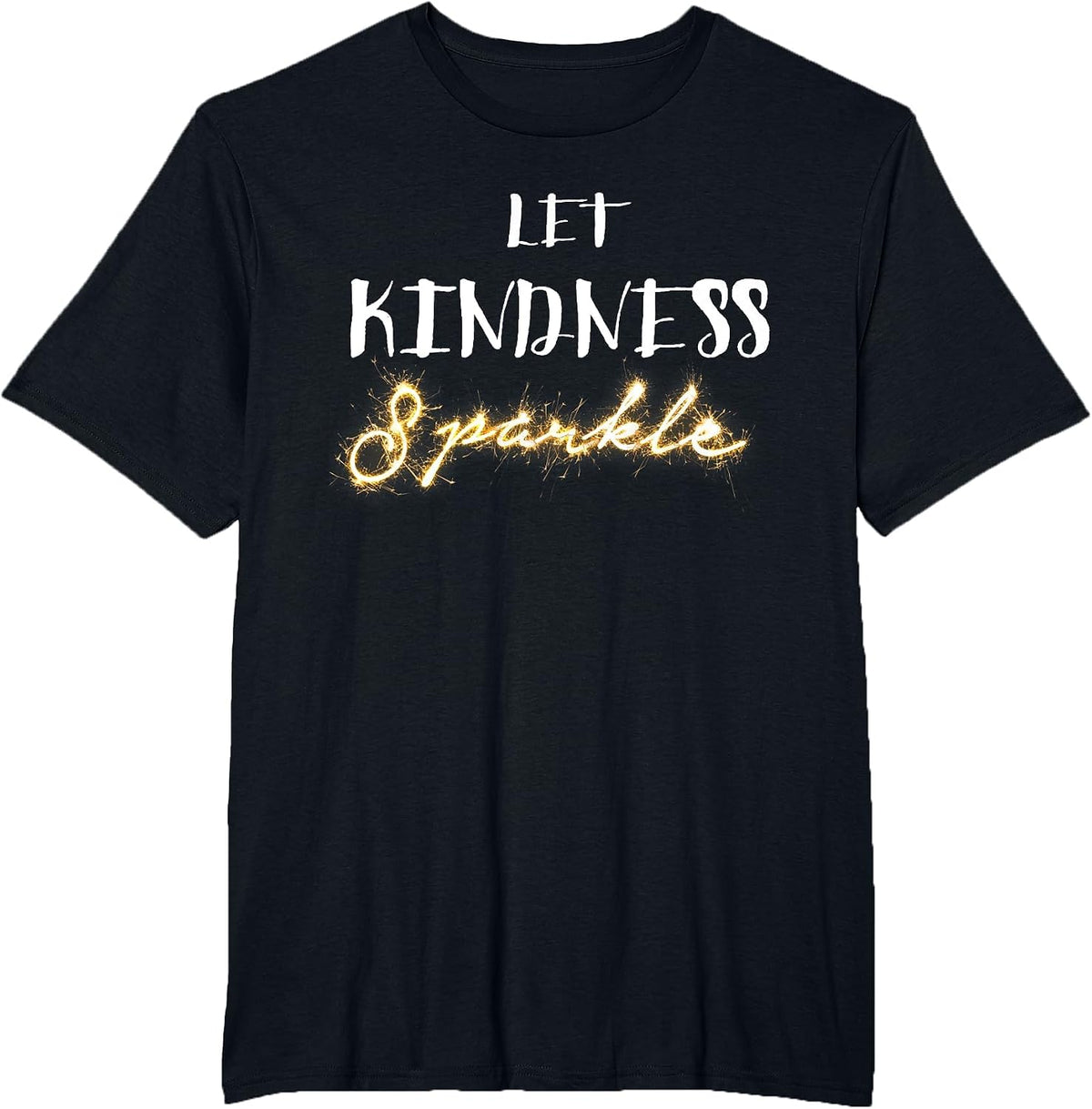 Let Kindness Sparkle! No Bullying School Tshirt - Black