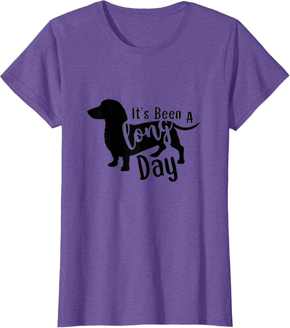 It's Been a Long Day Dachshund Dog Wiener Doxie Dotson Mom T-Shirt - Purple Heather