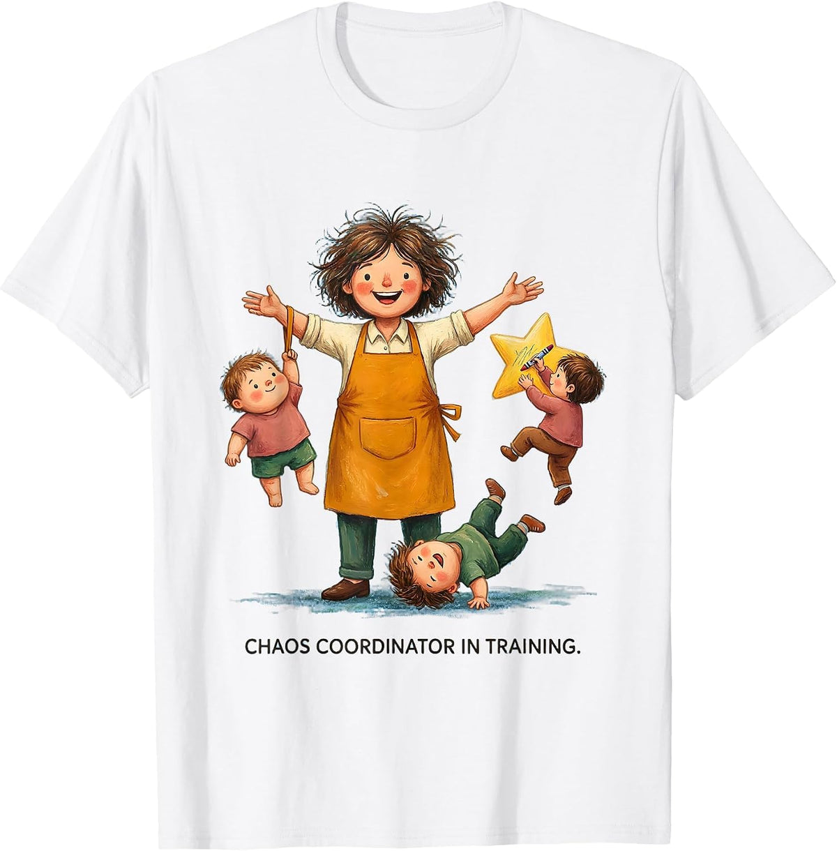 Chaos Coordinator In Training PreK Teacher Design T-Shirt - White